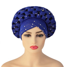 Load image into Gallery viewer, Adjustable space layer African turbans/Hijabs 9-1(5 colors)