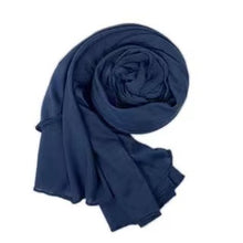 Load image into Gallery viewer, large plain long jersey scarf(twenty-nine colors)