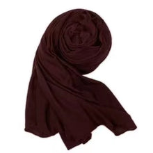 Load image into Gallery viewer, large plain long jersey scarf(twenty-nine colors)