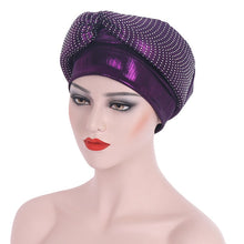 Load image into Gallery viewer, Shinning sequins turbans/hijabs 10-3 (10 colors)