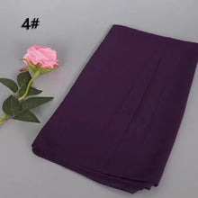 Load image into Gallery viewer, Long chiffon plain scarf/Shawl(85x180cm) (Nine colors)