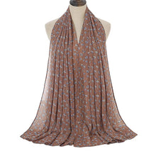 Load image into Gallery viewer, Long floral print chiffon scarf/Shawl (eight colors)
