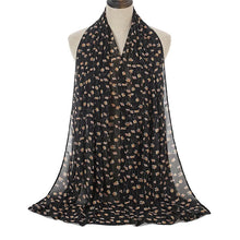 Load image into Gallery viewer, Long floral print chiffon scarf/Shawl (eight colors)