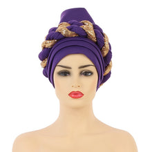 Load image into Gallery viewer, Shinning sequins turbans/hijabs 9-6 (12 colors)