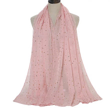 Load image into Gallery viewer, Long chiffon gilding star scarf/Shawl (six colors)