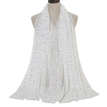 Load image into Gallery viewer, Long chiffon gilding star scarf/Shawl (six colors)