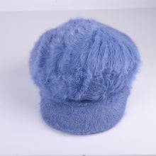 Load image into Gallery viewer, Winter Angora Hat with brim 13 (Eight colours)