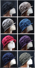 Load image into Gallery viewer, Women Winter Wool French bucket Hat with flower 3 (Five colours)