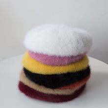 Load image into Gallery viewer, Angora beret hat 6 (eight  colours)