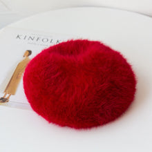 Load image into Gallery viewer, Angora beret hat 6 (eight  colours)