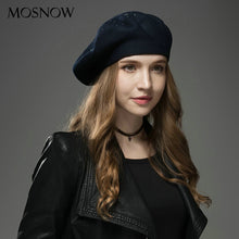 Load image into Gallery viewer, Cashmere Beret double side reversible