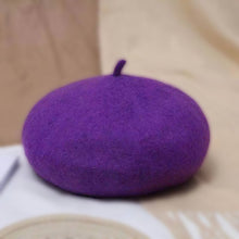Load image into Gallery viewer, Wool beret hat 2 (Eleven colours)