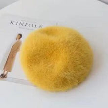 Load image into Gallery viewer, Angora beret hat 6 (eight  colours)