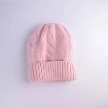 Load image into Gallery viewer, Knit angora hat for winter 6