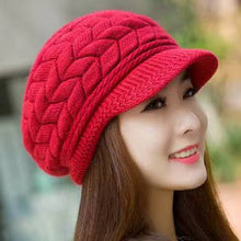 Load image into Gallery viewer, Winter Hat with brim 17 (Seven colours)
