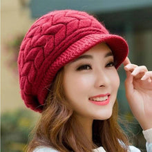 Load image into Gallery viewer, Winter Hat with brim 17 (Seven colours)
