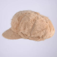 Load image into Gallery viewer, Winter Angora Hat with brim 13 (Eight colours)