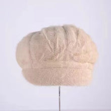 Load image into Gallery viewer, Winter Angora Hat with brim 13 (Eight colours)