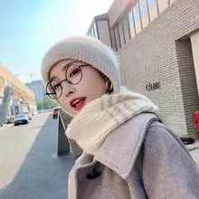 Load image into Gallery viewer, Winter warm knitted hat long scarf one piece with ball 1 (Four colours)