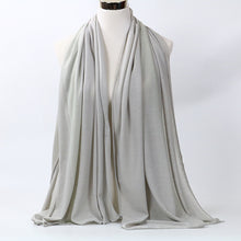 Load image into Gallery viewer, large plain long jersey scarf(twenty-nine colors)