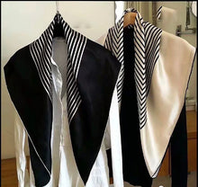 Load image into Gallery viewer, L-High density satin square scarf 3 (Two colours)