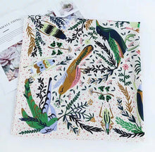 Load image into Gallery viewer, L-High density satin square scarf 5 with birds pattern (three colours)