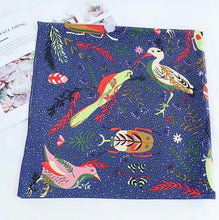 Load image into Gallery viewer, L-High density satin square scarf 5 with birds pattern (three colours)