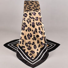 Load image into Gallery viewer, L-Animal print design satin square scarf (Four colours)