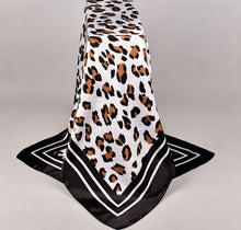 Load image into Gallery viewer, L-Animal print design satin square scarf (Four colours)
