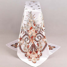 Load image into Gallery viewer, L-Flower design satin square scarf (Six colours)