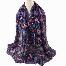 Load image into Gallery viewer, Deer patterns cotton feeling long scarf (Five colours)