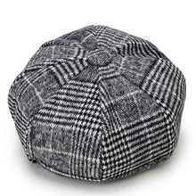 Load image into Gallery viewer, Fall / Winter wool feeling plaid Hat with brim (Three colours)
