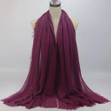 Load image into Gallery viewer, Large plain cotton Shawl/Scarf (twenty-four colours)