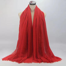 Load image into Gallery viewer, Large plain cotton Shawl/Scarf (twenty-four colours)