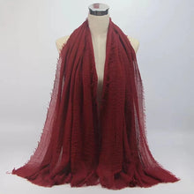 Load image into Gallery viewer, Large plain cotton Shawl/Scarf (twenty-four colours)