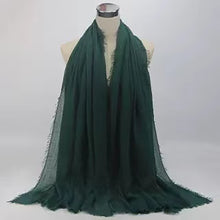 Load image into Gallery viewer, Large plain cotton Shawl/Scarf (twenty-four colours)