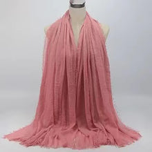 Load image into Gallery viewer, Large plain cotton Shawl/Scarf (twenty-four colours)