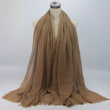 Load image into Gallery viewer, Large plain cotton Shawl/Scarf (twenty-four colours)