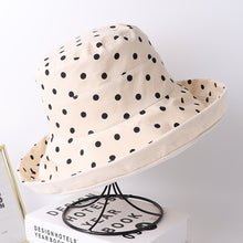 Load image into Gallery viewer, Summer/Spring large polka dot brim Hat (Two colors)