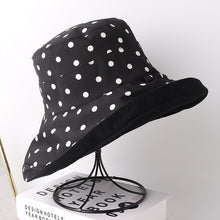 Load image into Gallery viewer, Summer/Spring large polka dot brim Hat (Two colors)