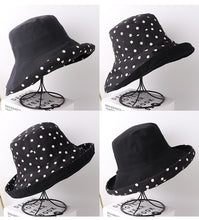 Load image into Gallery viewer, Summer/Spring large polka dot brim Hat (Two colors)