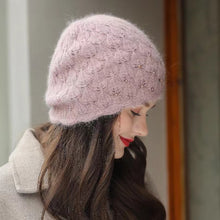 Load image into Gallery viewer, Knit crochet beanie hat with sparkle beads 1(Six colors)