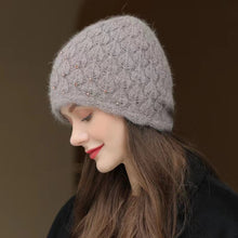 Load image into Gallery viewer, Knit crochet beanie hat with sparkle beads 1(Six colors)