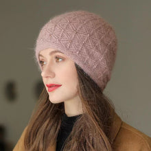 Load image into Gallery viewer, Knit crochet beanie hat with sparkle beads 2(Six colors)