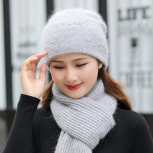 Load image into Gallery viewer, Knit crochet beanie hat with pearl(no scarf)(Six colors)