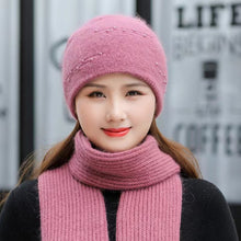 Load image into Gallery viewer, Knit crochet beanie hat with pearl(no scarf)(Six colors)