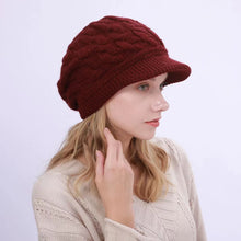 Load image into Gallery viewer, Winter Hat with brim 15-3 (ten colors)