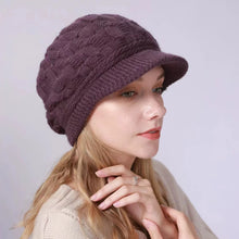 Load image into Gallery viewer, Winter Hat with brim 15-3 (ten colors)