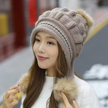 Load image into Gallery viewer, Winter warm knitted hat (Three colors)