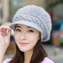 Load image into Gallery viewer, Warm beanies knitted with brim hat/cap1 (Seven colors)